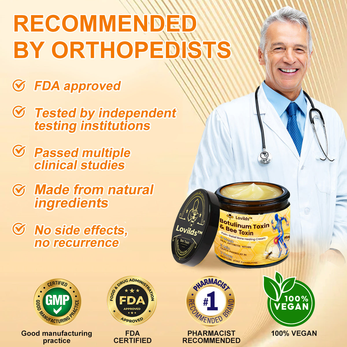 LOVILDS™ Botulinum Toxin & Bee Toxin Pain-Relief Bone Healing Cream❤️